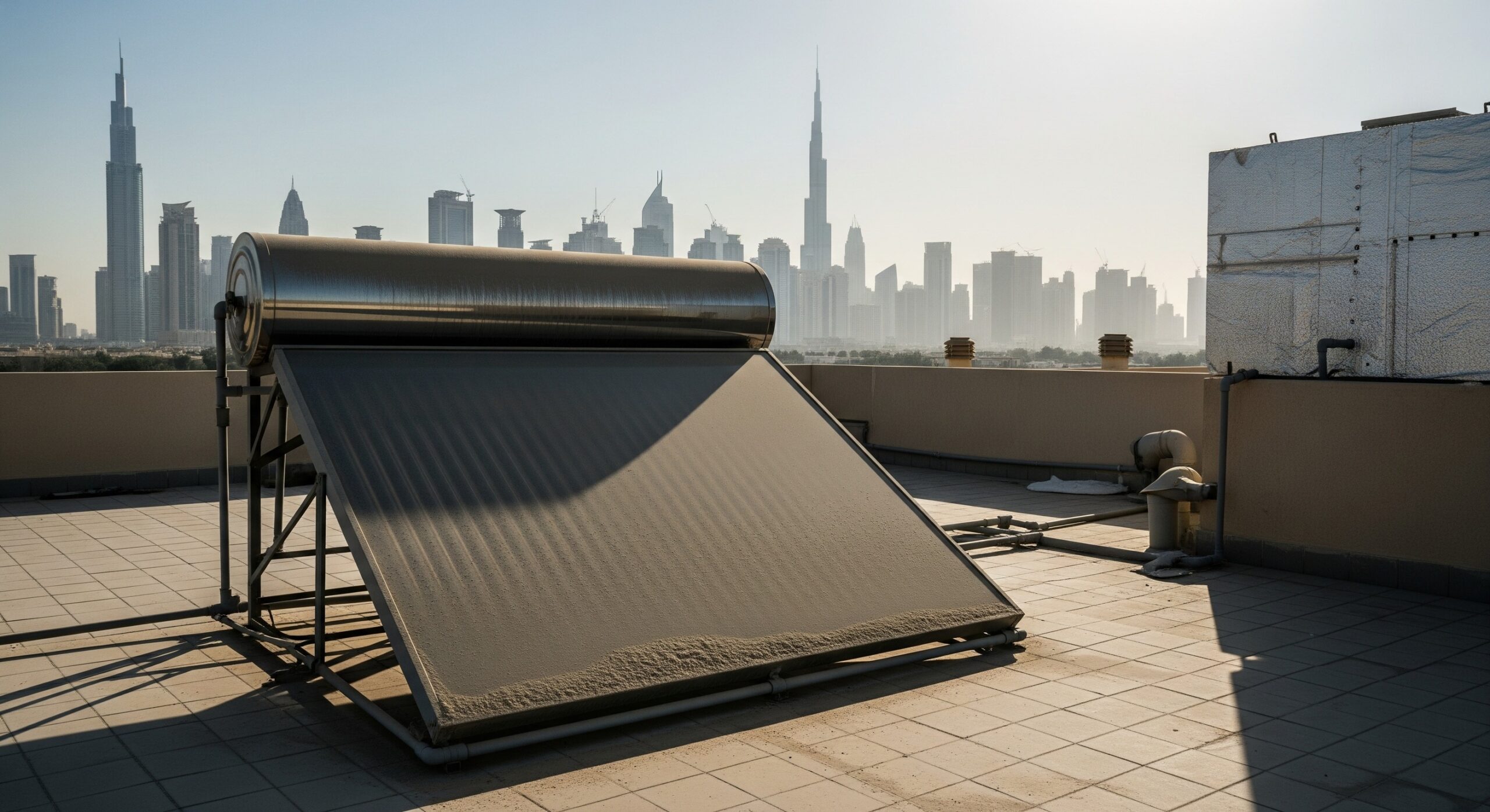 How Dubai's Dust Affects Solar Water Heater Performance?